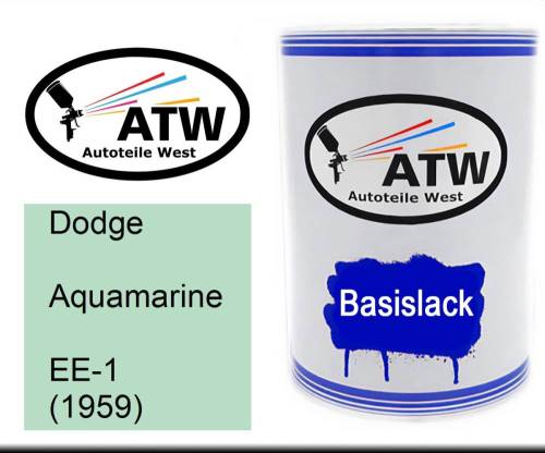 Dodge, Aquamarine, EE-1 (1959): 500ml Lackdose, von ATW Autoteile West.